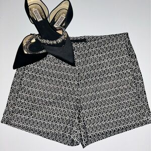 J. Crew Black and White Patterned Shorts